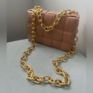 NWT Urban Expressions Gold Chain Bag